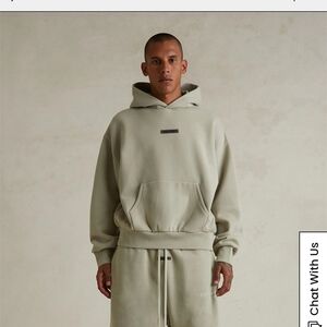 Fear of God Light Gray Hoodie
